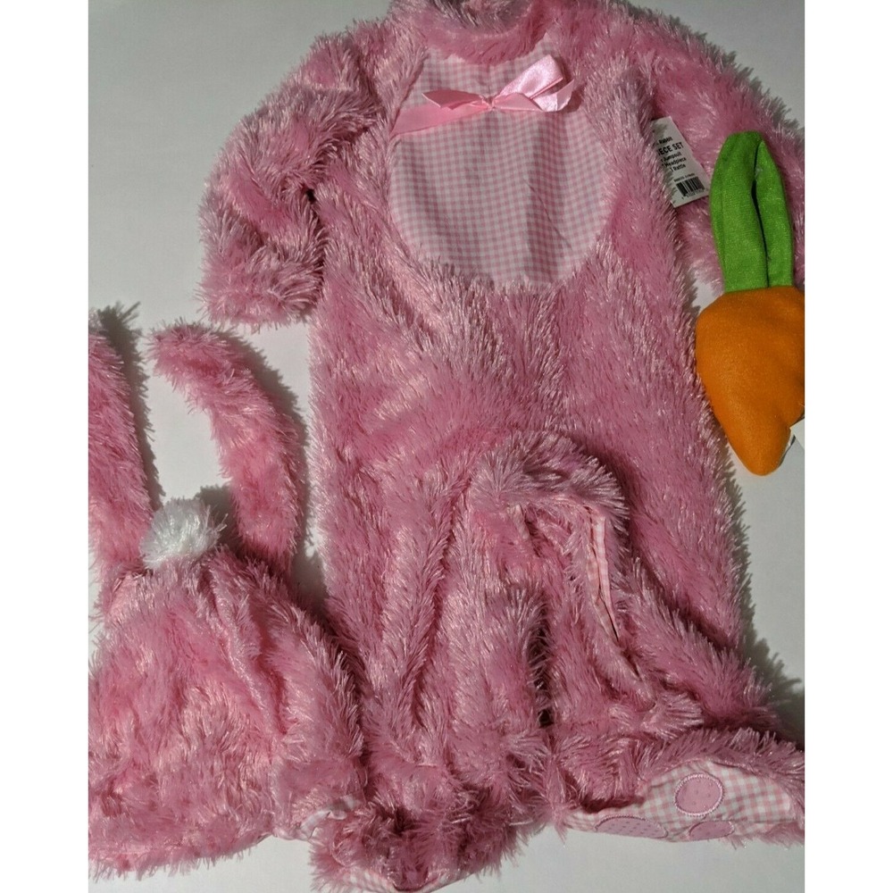Baby Girl Halloween Pink Bunny Costume Size 0-6 Months NWT
